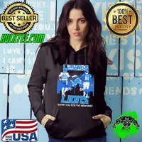 Legends Detroit Lions Barry Sanders x Calvin Johnson thank you Hoodie
