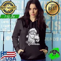 Mele Kalikimaka Santa Claus Hawaiian Christmas Hawaii Spirit Hoodie
