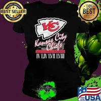 Mens Brittany Mahomes X Kansas City Chiefs Nfl 4X Champions Foco Premium Ladies tee
