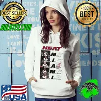 Miami Heat Bam Adebayo Terry Rozier Duncan Robinson Jimmy Butler and Christopher Herro signatures shirt
