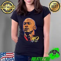 Michael Jordan American businessman and former professional basketball Big Face Signature Ladies Tee