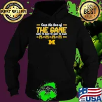 Michigan Football Back to Back to Back to Back In The Game Hoodie