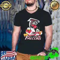 Mickey Friends Atlanta Falcons Tee Disney Inspired Game Day Football NFL Shirt