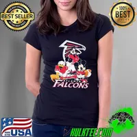 Mickey Friends Atlanta Falcons Tee Disney Inspired Game Day Football NFL Ladies Tee