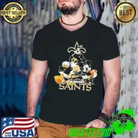 Mickey Friends New Orleans Saints Tee Disney Inspired Game Day Football NFL Shirt