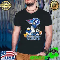 Mickey Friends Tennessee Titans Tee Disney Inspired Game Day Football NFL Shirt