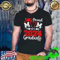 Mom Senior 2024 Proud Mom Of A Class Of 2024 Graduate Guys V Neck