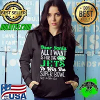 New York Jets Dear Santa all I want is for the Lions to win the Super Bowl Ps I’ve been good logo shirt