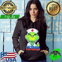 Official Listening To Your Heart Grow Grinch Christmas Nurse Hoodie