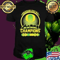 Oregon Ducks Football Big 10 Champions 2024 Go Ducks Skyline Logo Shirt