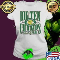 Oregon Ducks Homefield 2024 Big Ten Football Conference Champions Helmet Ladies tee