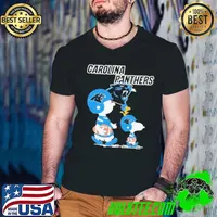 Peanuts Snoopy and Charlie Brown X Carolina Panthers shirt