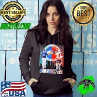 Philadelphia city skyline Hurts Philadelphia Eagles and Konecny Philadelphia Flyers signature Hoodie