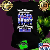 Real women love baseball smart women love the Bills players signatures shirt