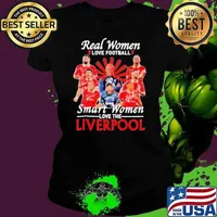 Real women love football smart women love Liverpool FC signatures shirt