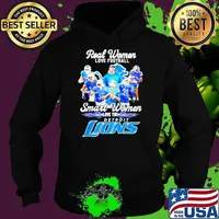 Real women love football smart women love the Detroit Lions all team Hoodie