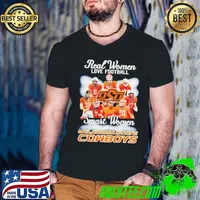 Real women love football smart women love the Oklahoma State Cowboys Guys V Neck