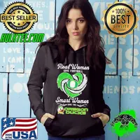 Real women love football smart women love the Oregon Ducks diamond heart Hoodie