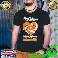 Real women love football smart women love the Tennessee Volunteers diamonds heart shirt