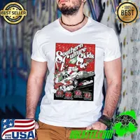 Southern Culture On The Skids Tour On The December Tour 2024 Poster Crazy Santa Art Classic Guys V Neck