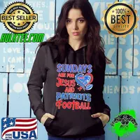 Sundays are for Jesus and New England Patriots football Hoodie