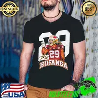 Talanoa Hufanga American professional football safety San Francisco Star Player Guys V Neck