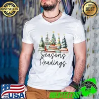 Vintage Seasons Readings All Booked For Christmas Books Club Shirt