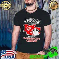 A women who understands football and loves Kansas City Chiefs Guys V Neck
