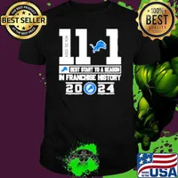 Detroit Lions 11 1 best start to a season in Franchise history 2024 NFL Unisex