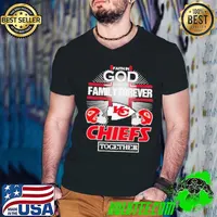 Faith in god always family forever Kansas City Chiefs together Guys V Neck
