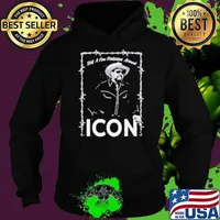 Hank Williams Jr. Still A Few Badasses Around Icon Photo Hoodie