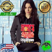 Kansas City Chiefs 2024 American Football Conference Champions signatures Hoodie