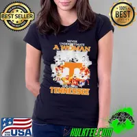 Never underestimate a woman who understands football and loves Tennessee Vols signatures shirt