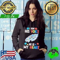 Philadelphia Eagles I Am His Voice He Is My Heart Hoodie