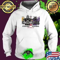 Pittsburgh Steelers Vs Baltimore Ravens Football AFC Wild Card Matchups NFL Football Playoffs Mascot Eric Poole Painting Hoodie