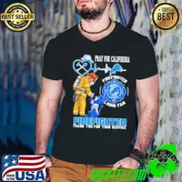 Pray for California firefighter thank you for your service Detroit Lions Shirt