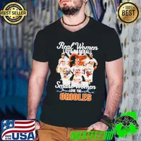 Real women love baseball smart women love the Baltimore Orioles Guys V Neck