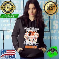 Real women love baseball smart women love the Baltimore Orioles Hoodie