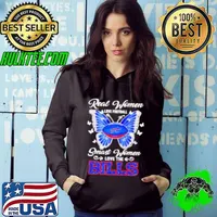 Real women love football smart women love the Bills butterfly Hoodie