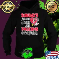 Sundays are for Jesus and Atlanta Falcons football diamond Hoodie