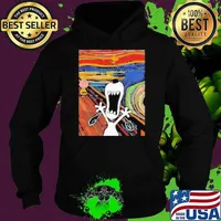 The Howl Snoopy Woodstock and Charlie Brown X Edvard Munch's The Scream Hoodie
