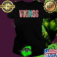 Vikings School Sports Fan Team Spirit T-Shirt B0B83NDN Ladies tee