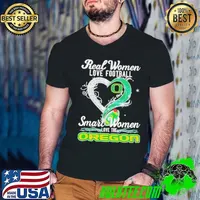 Real woman love football let go Oregon smart women love the Oregon Guys V Neck
