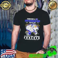 Charlie And Snoopy High Five Forever A Byu Cougars Fan Win Or Lose Yesterday Today Tomorrow Forever No Matter What Guys V Neck
