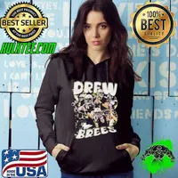 Drew Brees American former professional football quarterback Retro Vintage Hoodie