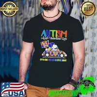Snoopy Autism Accept Understand Love Its Ok To Be Different Vancouver Canucks Guys V Neck