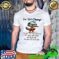Duck I’m not clumsy the floor just hates me the table and chairs are bullies and the walls get in my way Guys V Neck