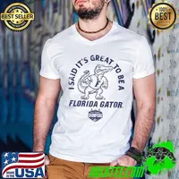 Florida Gators Basketball I Said Its Great To Be A Florida Gator National Champions 2025 Mascot Vintage Guys V Neck