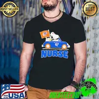 Nurse Snoopy and Woodstock driving car Houston Astros shirt