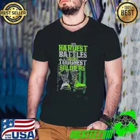 The Hardest Battles Are For The Toughest Soldiers Mental Health Awareness Shirt
